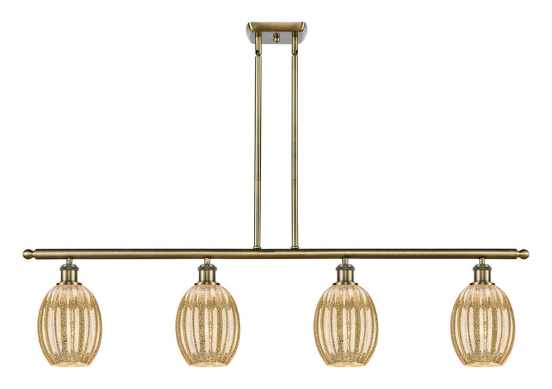 Innovations 516-4I-AB-G459-6ME Four Light Island Pendant, Antique Brass