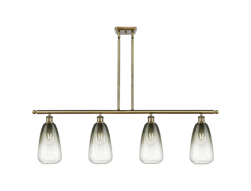 Innovations 516-4I-AB-G480-6SL Four Light Island Pendant, Antique Brass