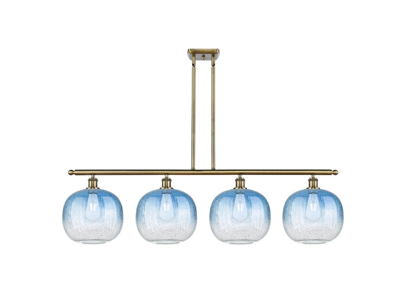 Innovations 516-4I-AB-G481-10SB Four Light Island Pendant, Antique Brass