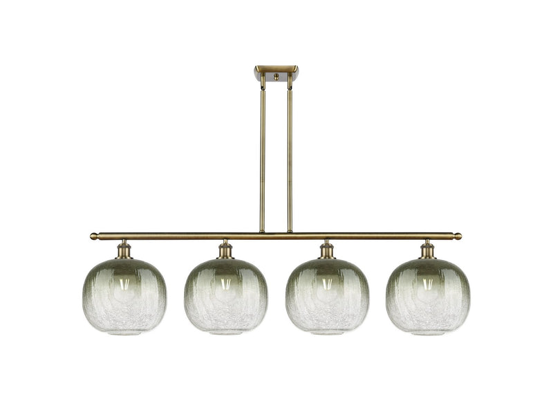 Innovations 516-4I-AB-G481-10SL Four Light Island Pendant, Antique Brass