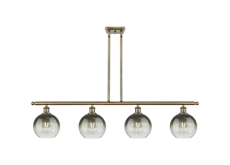 Innovations 516-4I-AB-G483-8SL Four Light Island Pendant, Antique Brass