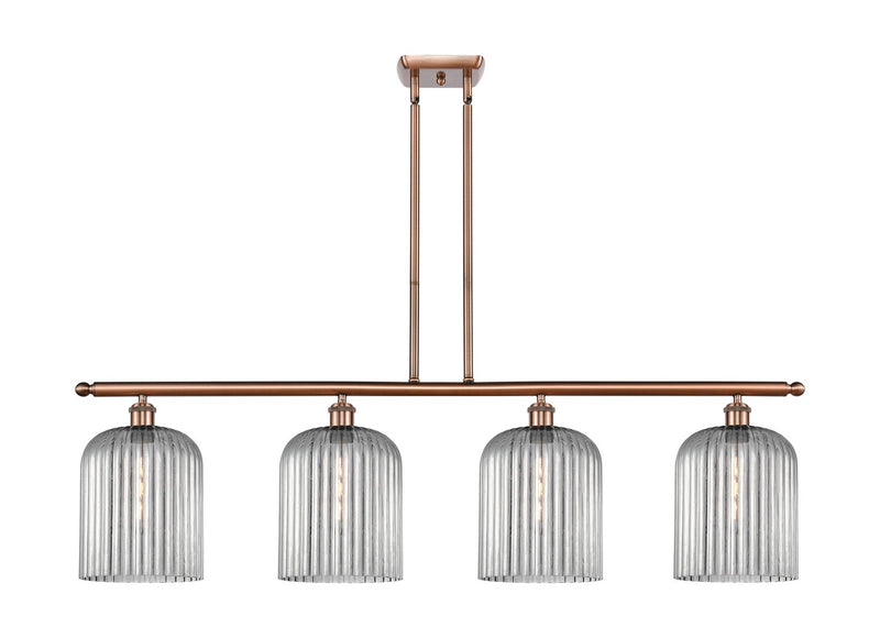 Innovations 516-4I-AC-G559-8SM Four Light Island Pendant, Antique Copper