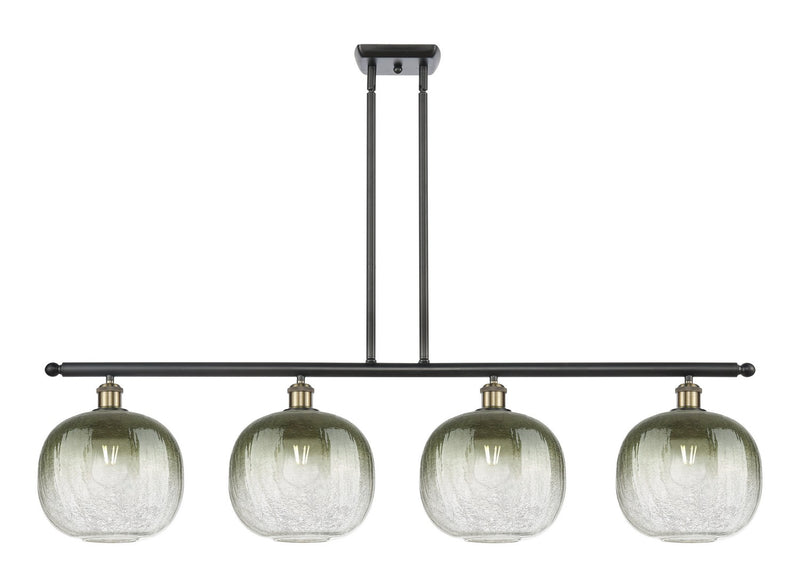 Innovations 516-4I-BAB-G481-10SL Four Light Island Pendant, Black Antique Brass