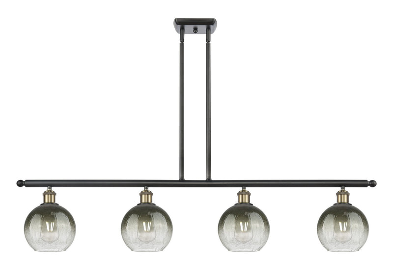 Innovations 516-4I-BAB-G483-8SL Four Light Island Pendant, Black Antique Brass