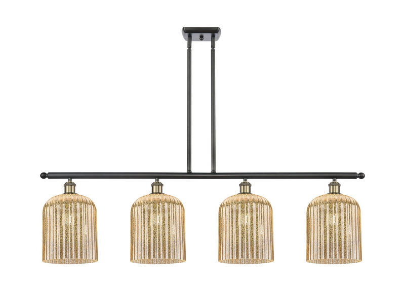 Innovations 516-4I-BAB-G559-8ME Four Light Island Pendant, Black Antique Brass