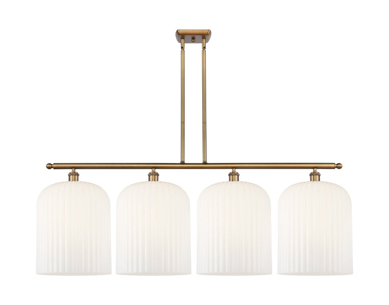 Innovations 516-4I-BB-G559-12GWH Four Light Island Pendant, Brushed Brass