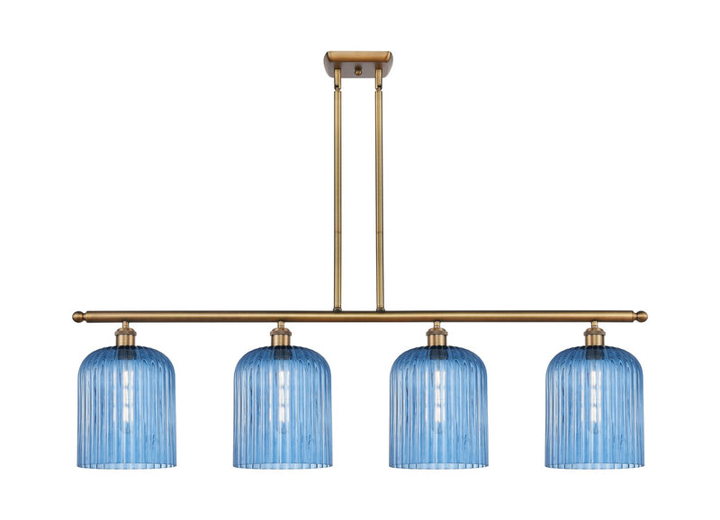 Innovations 516-4I-BB-G559-8BL Four Light Island Pendant, Brushed Brass