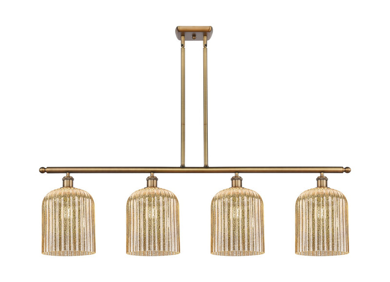 Innovations 516-4I-BB-G559-8ME Four Light Island Pendant, Brushed Brass