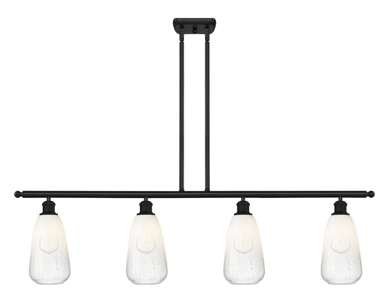 Innovations 516-4I-BK-G480-6OP Four Light Island Pendant, Matte Black
