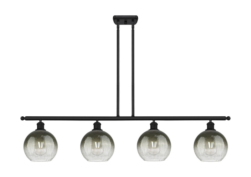 Innovations 516-4I-BK-G483-8SL Four Light Island Pendant, Matte Black