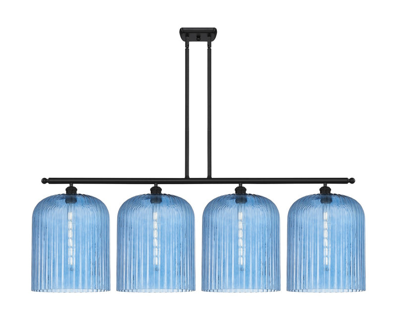 Innovations 516-4I-BK-G559-12BL Four Light Island Pendant, Matte Black