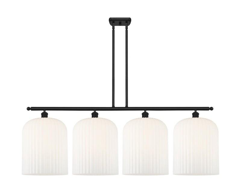 Innovations 516-4I-BK-G559-12GWH Four Light Island Pendant, Matte Black