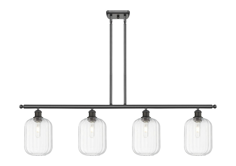 Innovations 516-4I-OB-G460-7CL Four Light Island Pendant, Oil Rubbed Bronze