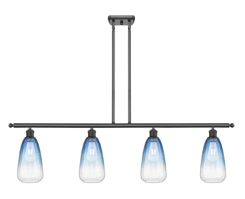 Innovations 516-4I-OB-G480-6SB Four Light Island Pendant, Oil Rubbed Bronze