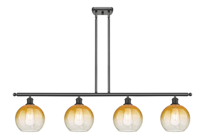 Innovations 516-4I-OB-G483-8AM Four Light Island Pendant, Oil Rubbed Bronze