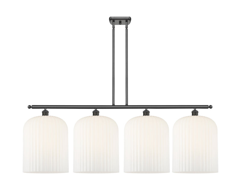 Innovations 516-4I-OB-G559-12GWH Four Light Island Pendant, Oil Rubbed Bronze