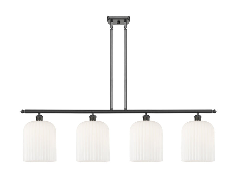 Innovations 516-4I-OB-G559-8GWH Four Light Island Pendant, Oil Rubbed Bronze
