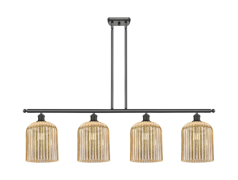 Innovations 516-4I-OB-G559-8ME Four Light Island Pendant, Oil Rubbed Bronze