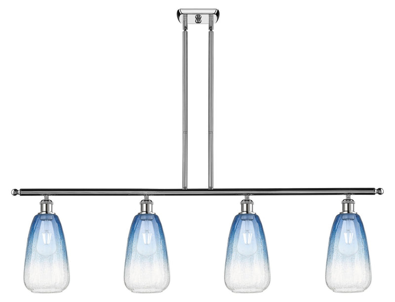 Innovations 516-4I-PC-G480-6SB Four Light Island Pendant, Polished Chrome