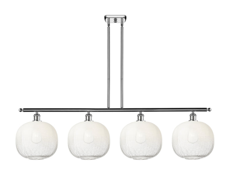 Innovations 516-4I-PC-G481-10OP Four Light Island Pendant, Polished Chrome