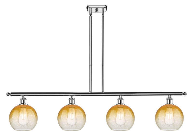 Innovations 516-4I-PC-G483-8AM Four Light Island Pendant, Polished Chrome