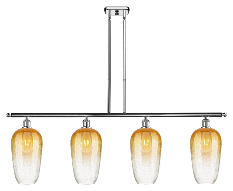 Innovations 516-4I-PC-G484-7AM Four Light Island Pendant, Polished Chrome