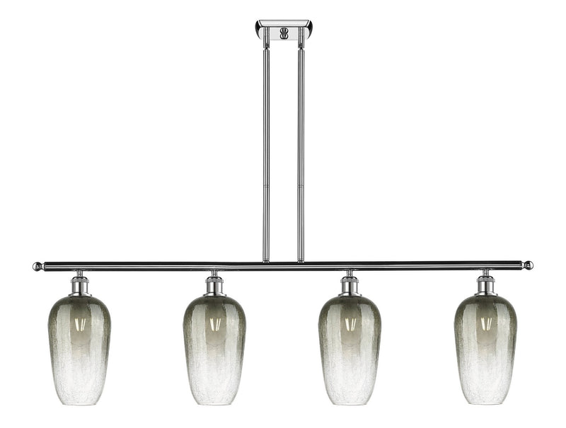 Innovations 516-4I-PC-G484-7SL Four Light Island Pendant, Polished Chrome