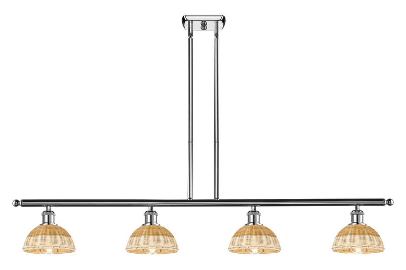 Innovations 516-4I-PC-NBD2-75-NAT Four Light Island Pendant, Polished Chrome