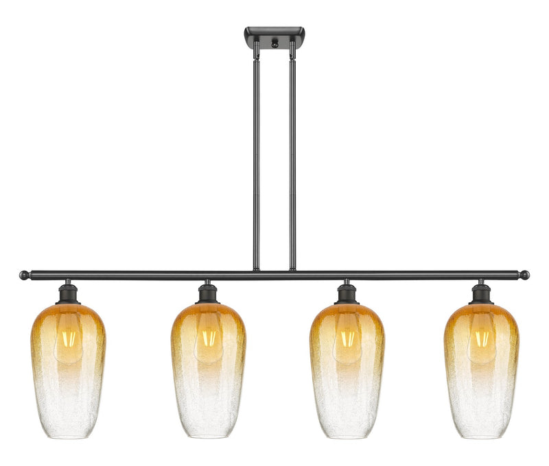 Innovations 516-4I-OB-G484-7AM Four Light Island Pendant, Oil Rubbed Bronze