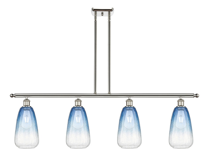 Innovations 516-4I-PN-G480-6SB Four Light Island Pendant, Polished Nickel