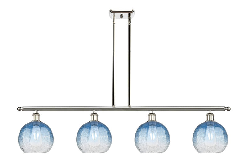 Innovations 516-4I-PN-G483-8SB Four Light Island Pendant, Polished Nickel