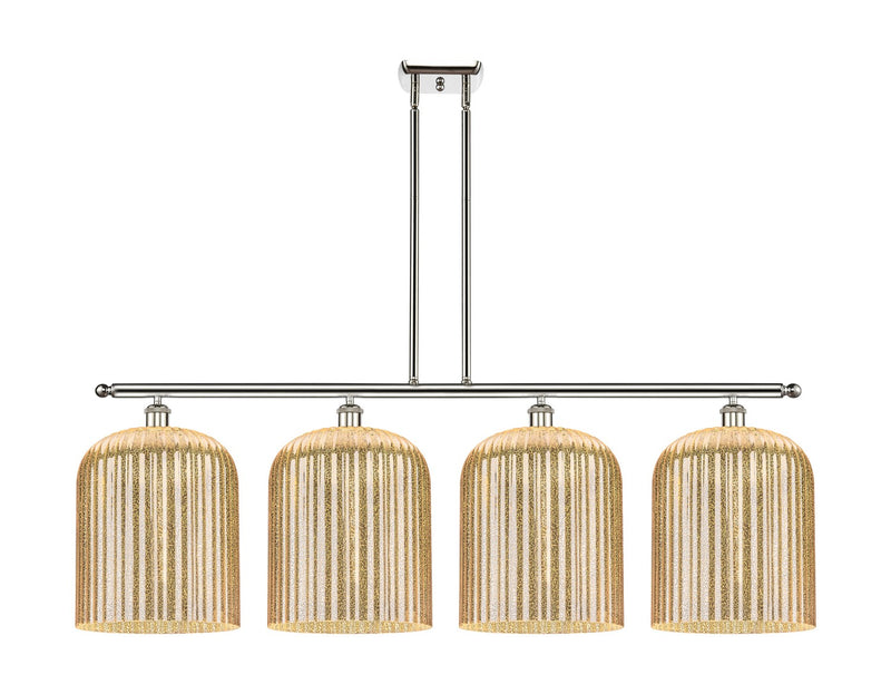 Innovations 516-4I-PN-G559-12ME Four Light Island Pendant, Polished Nickel