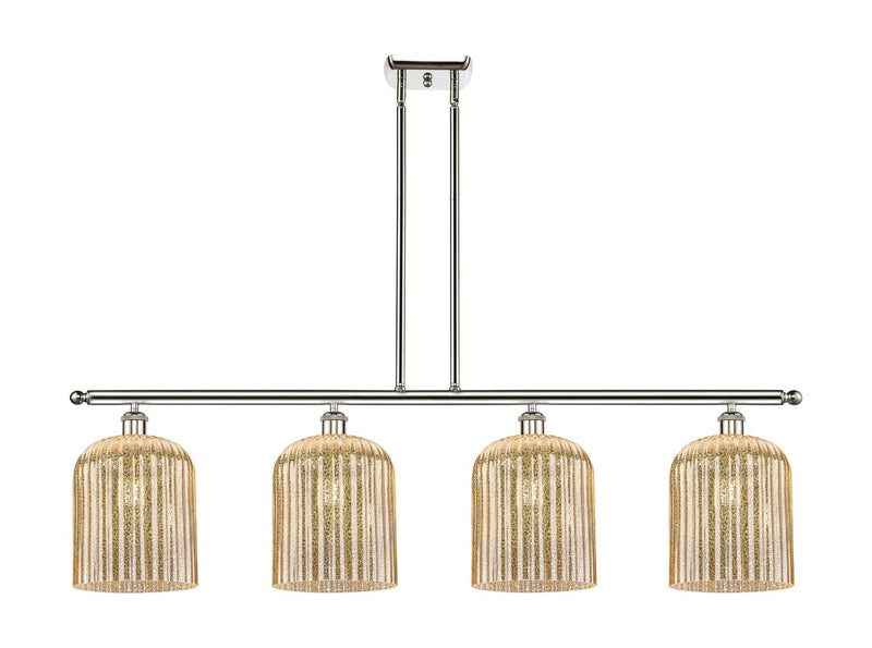 Innovations 516-4I-PN-G559-8ME Four Light Island Pendant, Polished Nickel