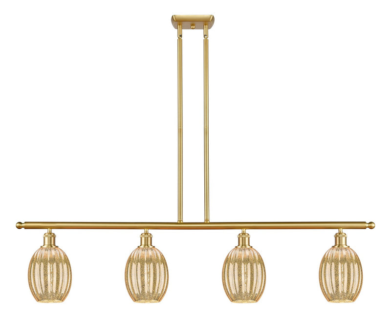 Innovations 516-4I-SG-G459-6ME Four Light Island Pendant, Satin Gold