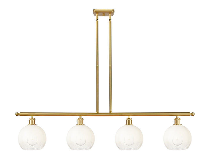 Innovations 516-4I-SG-G483-8OP Four Light Island Pendant, Satin Gold