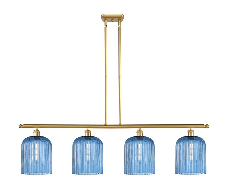 Innovations 516-4I-SG-G559-8BL Four Light Island Pendant, Satin Gold