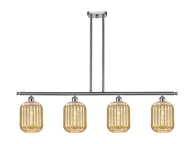 Innovations 516-4I-SN-G460-7ME Four Light Island Pendant, Brushed Satin Nickel