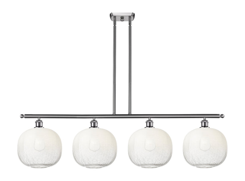 Innovations 516-4I-SN-G481-10OP Four Light Island Pendant, Brushed Satin Nickel