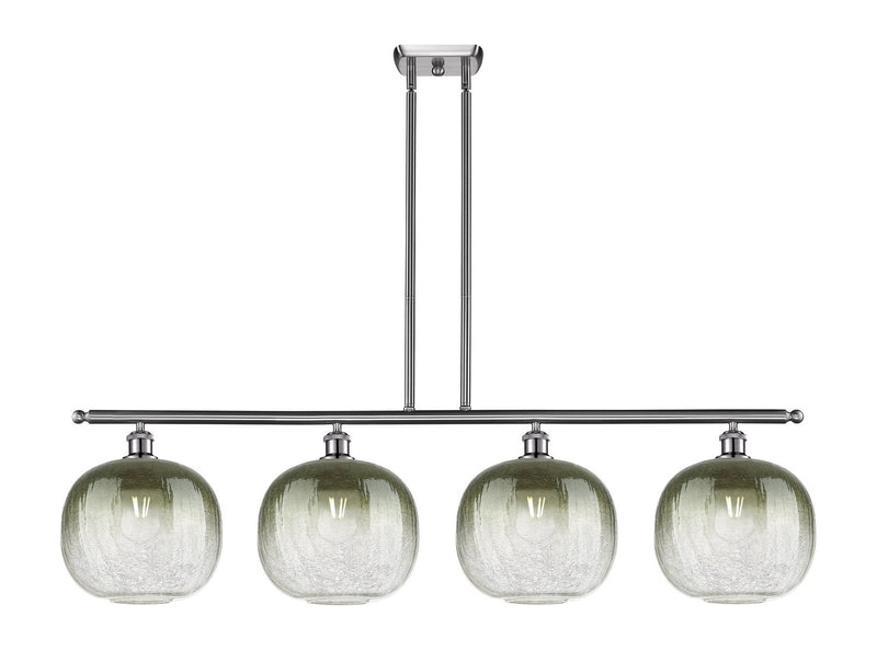 Innovations 516-4I-SN-G481-10SL Four Light Island Pendant, Brushed Satin Nickel
