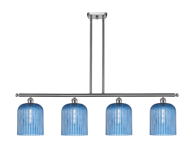 Innovations 516-4I-SN-G559-8BL Four Light Island Pendant, Brushed Satin Nickel