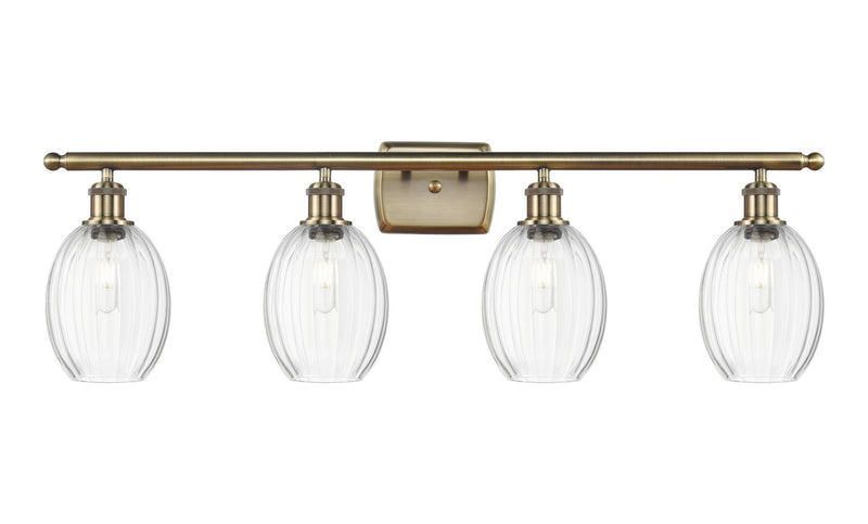 Innovations 516-4W-AB-G459-6CL Four Light Bath Vanity, Antique Brass