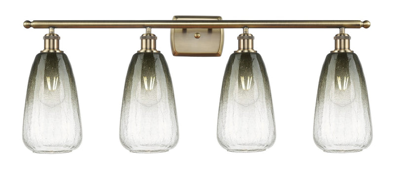 Innovations 516-4W-AB-G480-6SL Four Light Bath Vanity, Antique Brass