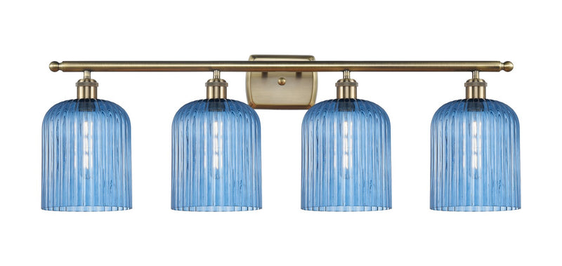 Innovations 516-4W-AB-G559-8BL Four Light Bath Vanity, Antique Brass