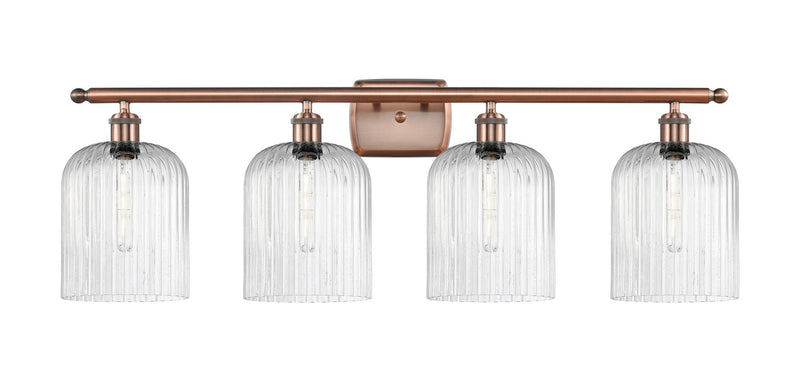 Innovations 516-4W-AC-G559-8SDY Four Light Bath Vanity, Antique Copper