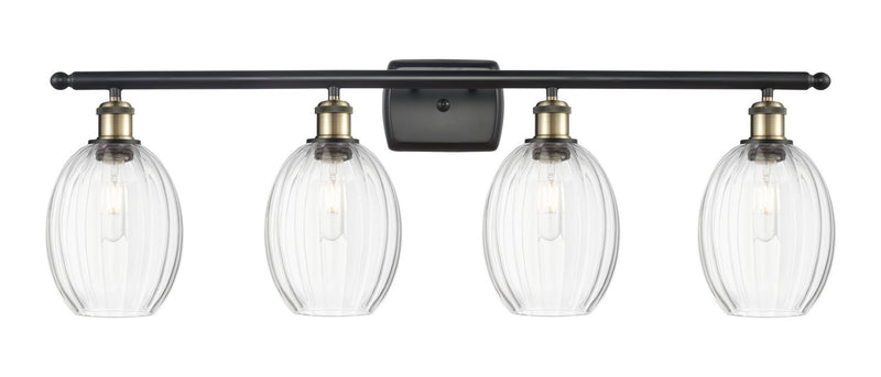 Innovations 516-4W-BAB-G459-6CL Four Light Bath Vanity, Black Antique Brass
