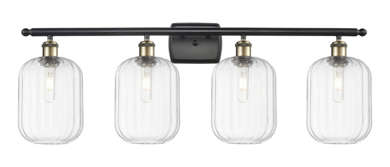 Innovations 516-4W-BAB-G460-7CL Four Light Bath Vanity, Black Antique Brass