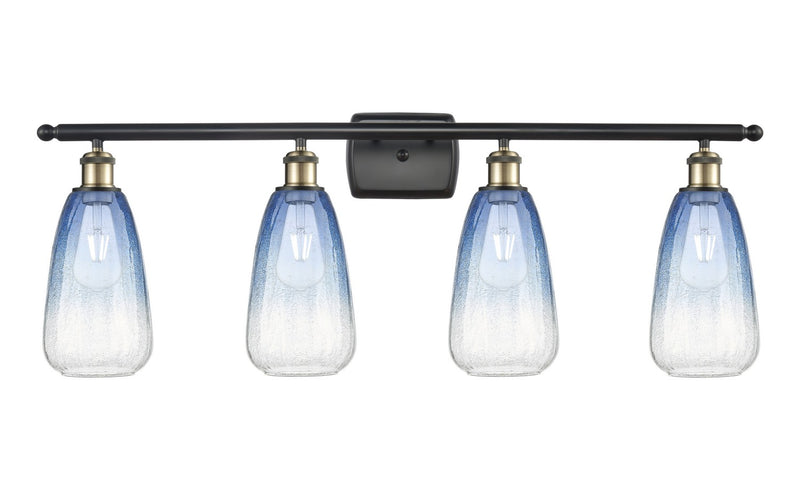 Innovations 516-4W-BAB-G480-6SB Four Light Bath Vanity, Black Antique Brass