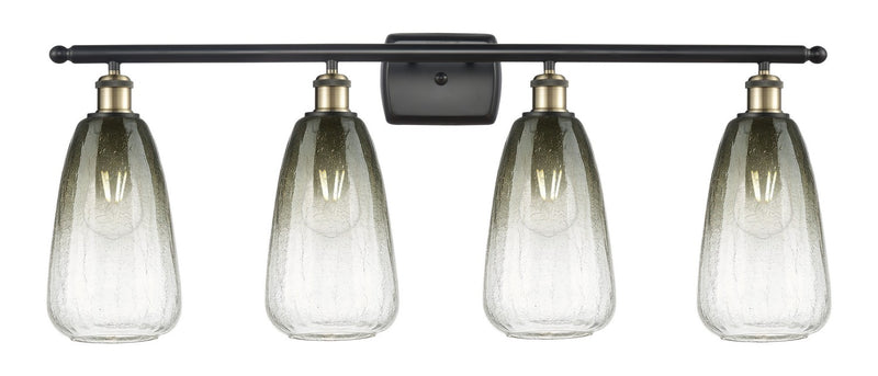 Innovations 516-4W-BAB-G480-6SL Four Light Bath Vanity, Black Antique Brass