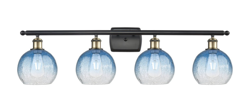 Innovations 516-4W-BAB-G483-8SB Four Light Bath Vanity, Black Antique Brass