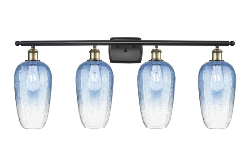 Innovations 516-4W-BAB-G484-7SB Four Light Bath Vanity, Black Antique Brass